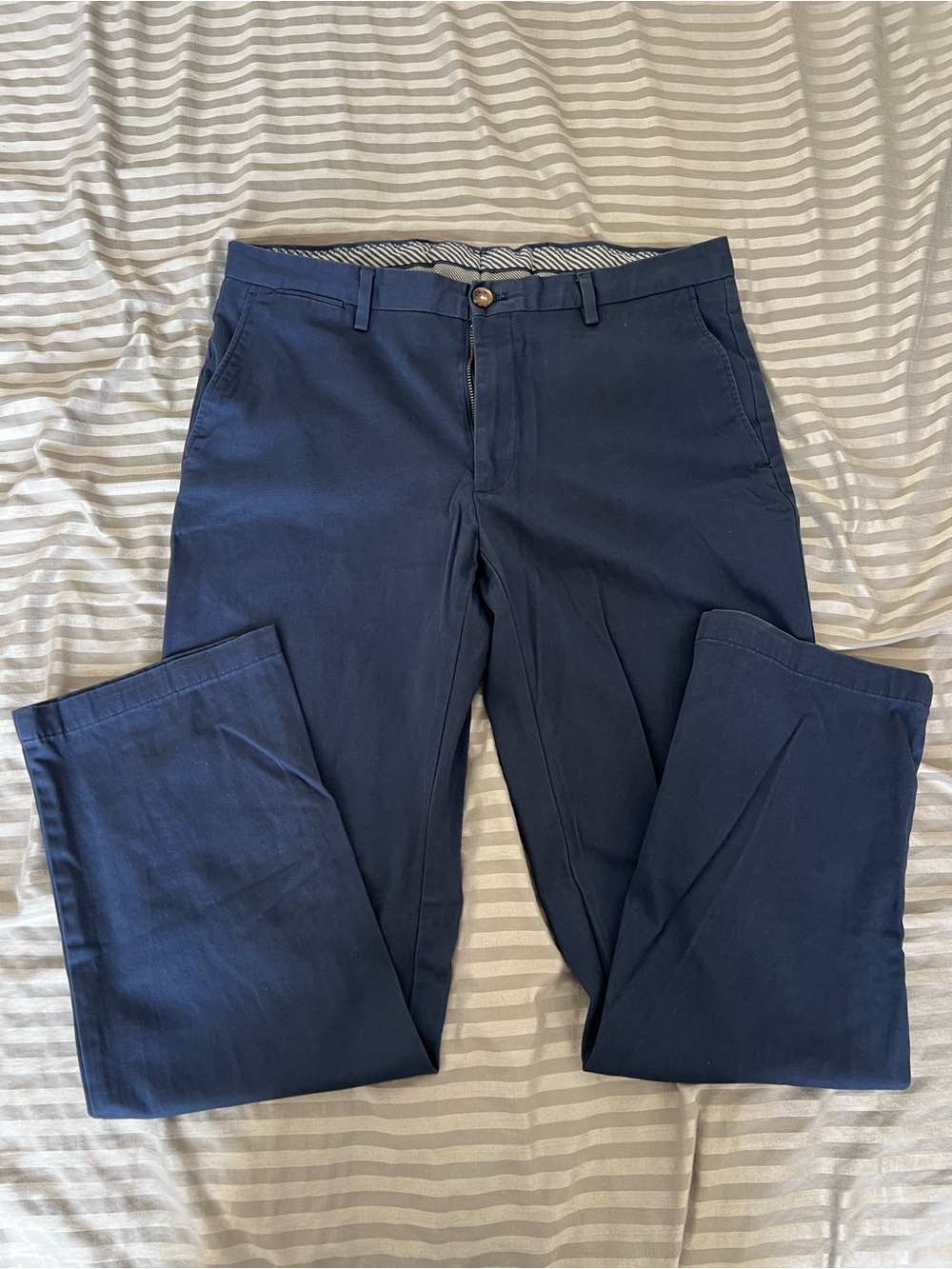Jos. A. Bank Navy Cotton Chinos